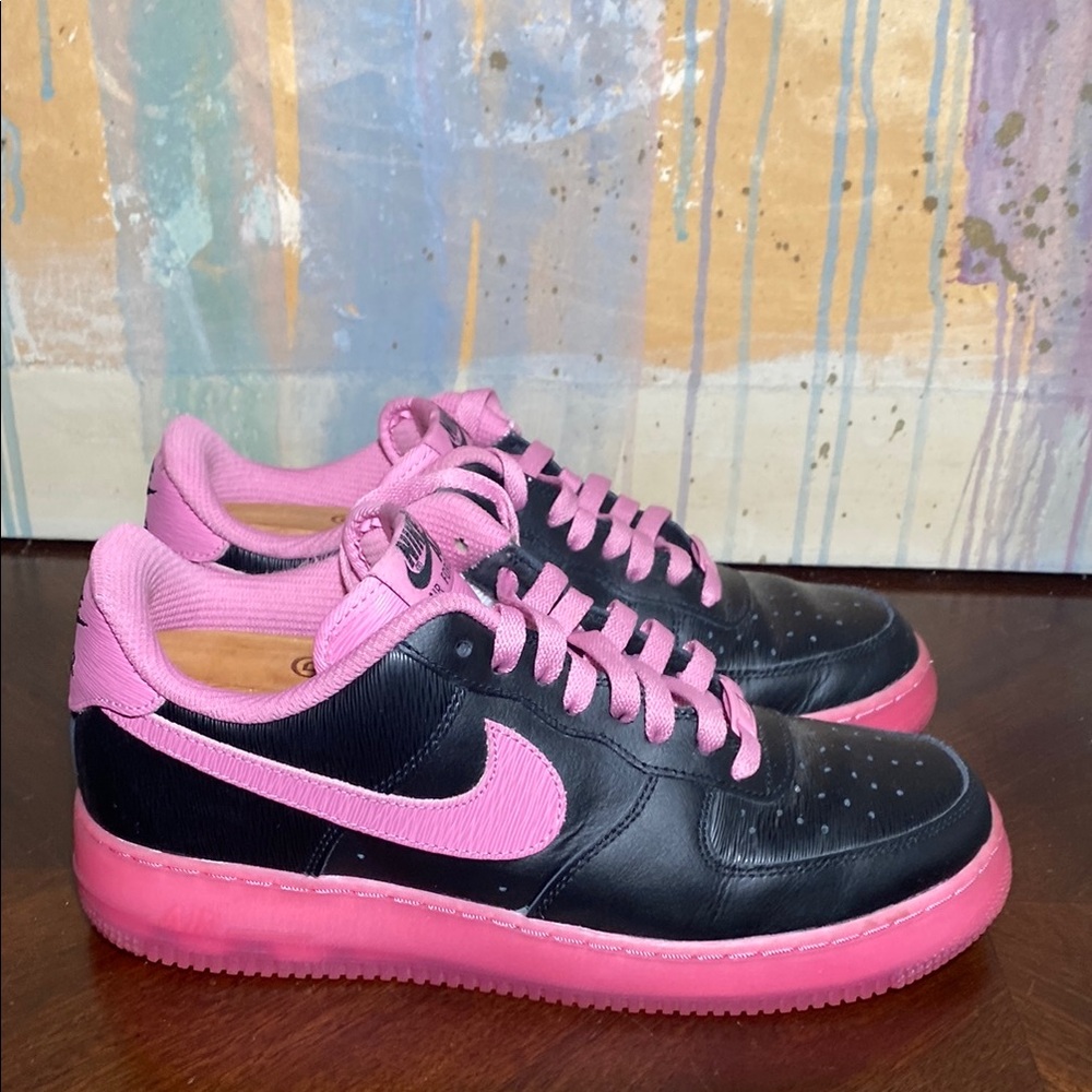 Nike Air Force 1 Low ID AQ3778-994 Black Pink Gum Womens 10 /Mens 8.5